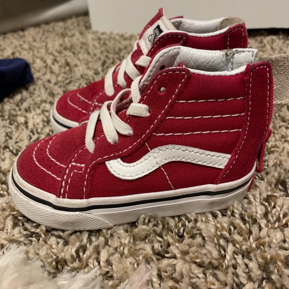 Maroon vans